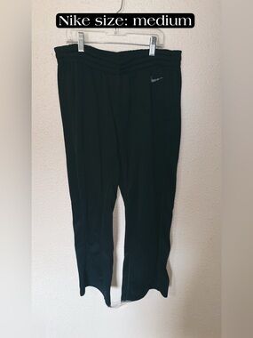 Nike Black Pants with Silver Swoosh